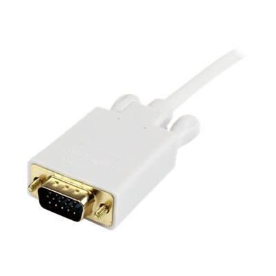 StarTech.com 3ft Mini DisplayPort to VGA Adapter Cable mDP to VGA White videoconverter - wit