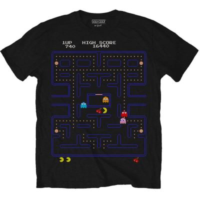 Jeu Pac-Man Men écran T-shirt: Petit