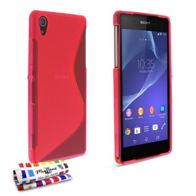 Coque Souple ORIGINALE Ultra Fine Rose , Le S, Premium de MUZZANO pour SONY XPERIA Z2