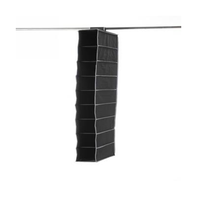 Etagere souple pour chaussures 9 niveaux URBAN en péva noir 15x30x128 cm