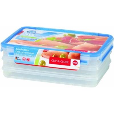 EMSA 508556 CLIP & CLOSE 3D PERFECT CLEAN BOÎTE ALIMENTAIRE 3 X 1 L