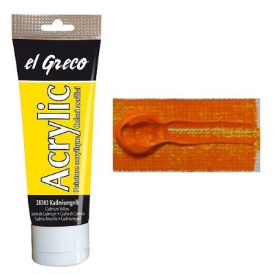 C.kreul peinture acrylique el greco, jaune indien, 75 ml 28304