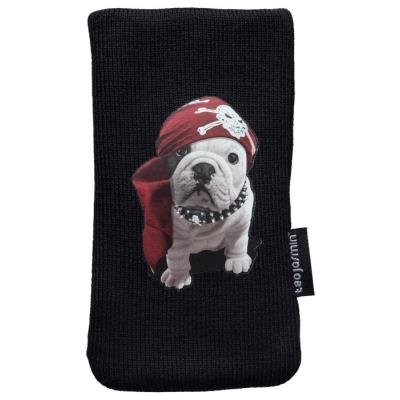 Teo jasmin teo pirate housse chaussette en coton pour téléphone portable 125 x 66 x 8,5 mm noir