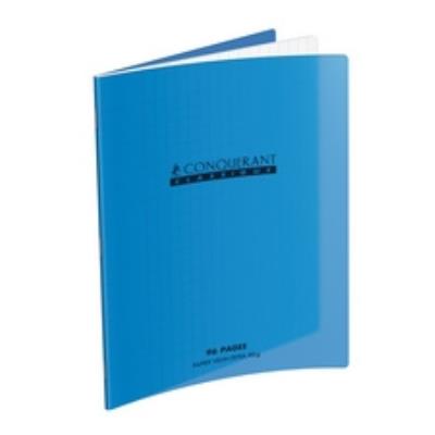 Conquerant classique cahier 210 x 297 mm, sy?s, gris couverture en polypro, format a4, 96 pages, agraf, papier de 90 g m2 -400