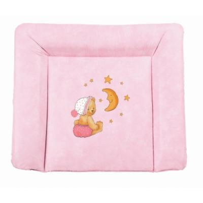 julius zöllner 22201 2581 2 - matelas à langer softy - sans phtalate - 75/85 - motif ourson - rose
