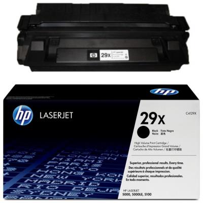 HP 29X - hoog rendement - zwart - origineel - LaserJet - tonercartridge (C4129X)