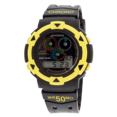 Montre Digi-Tech /DT102929 en Caoutchouc Noir