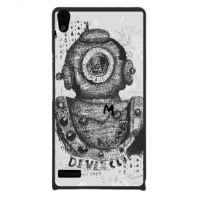 Coque rigide pour Huawei Ascend P6 avec impression Motifs scaphandre