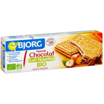 Bjorg fourrÃ© chocolat lait noisettes 225g