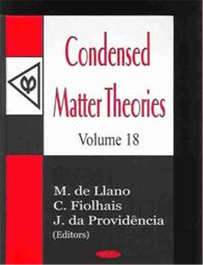 Condensed Matter Theories, CONDENSED MATTER THEORIES