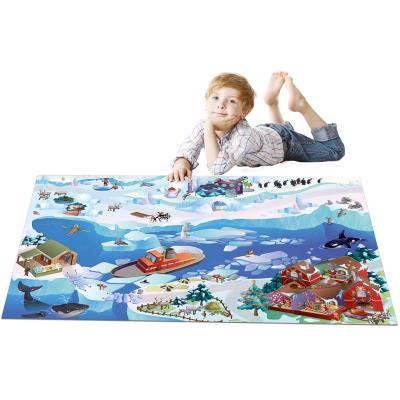 Tapis enfant jeu circuit CONNECTE BANQUISE Tapis Enfants par House Of Kids 100 x 150 cm