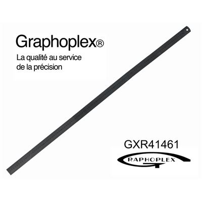 Réglet acier épais ép = 1mm l = 24mm l = 100cm - graphoplex
