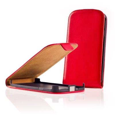 ozzzo housse étui coque cuir ultra mince rouge pour sony ericsson neo v kyno v mt15i