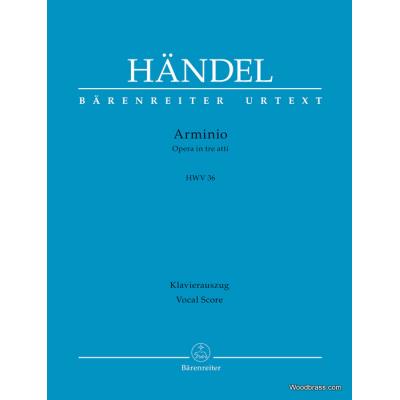 Partitions classique BARENREITER HANDEL G.F. - ARMINIO HWV 36 - VOCAL SCORE Voix solo, piano