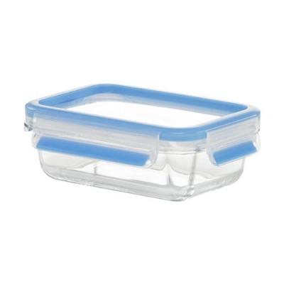 Emsa 513918 clip&close verre boîte alimentaire rectangulaire transparent 0,5 l