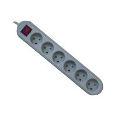 MicroConnect 6-Way Power Splitter Earthplug - stroomstrip