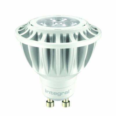 INTEGRAL LED ILGU105.2N03KACNA AMPOULE LED GU10 5 W 3000 K 250 LM NON DIMMABLE FORME DE SPOT ALUMINIUM/POLYCARBONATE BLANC 5,7 X
