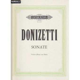 Partitions classique EDITION PETERS DONIZETTI GAETANO - SONATE - VIOLON (FLUTE) ET HARPE Violon - 1