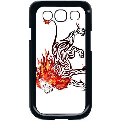 Coque samsung s3 lion en feu