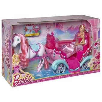 carrosse barbie avec cheval