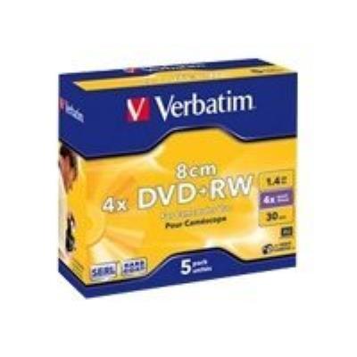 Verbatim - DVD+RW (8cm) x 5 - 1.4 GB - opslagmedia