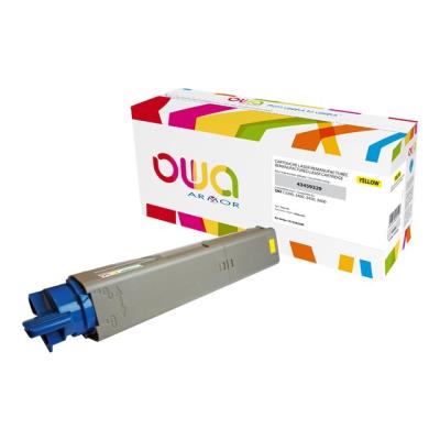 OWA - geel - gereviseerd - tonercartridge (alternatief voor: OKI 43459329)
