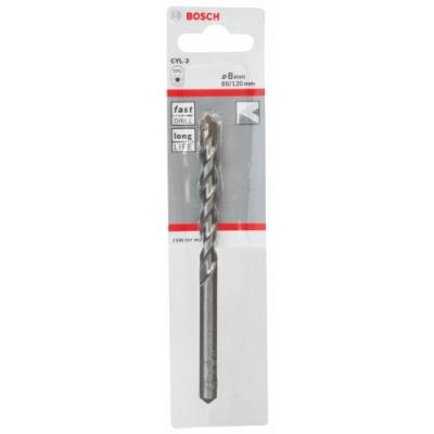 Bosch 2608597663 Foret à Béton Cyl-3 Ø 8 Mm Longueur 120 Mm