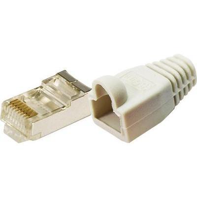 Logilink - logilink rj45 stecker, kat.6, geschirmt, grau mp0021
