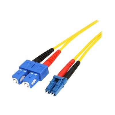 StarTech.com 4m Fiber Optic Cable - Single-Mode Duplex 9/125 LSZH - LC/SC - cordon de raccordement - 4 m - jaune