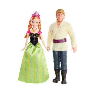 Mattel - La Reine des neiges pack 2 poupées Anna & Kristoff 30 cm