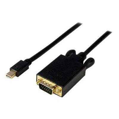 StarTech.com 6ft Mini DisplayPort to VGA Adapter Cable mDP to VGA Black videoconverter - zwart