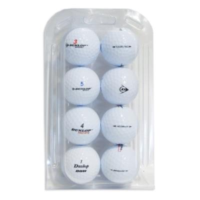 Second chance dunlop 8 balles de golf de récupération qualité supérieure grade a