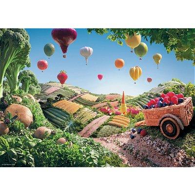 Ravensburger - Puzzle 1000 pièces - Paysage de fruits et légumes