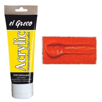 C.kreul peinture acrylique el greco, orange pur, 75 ml 28305