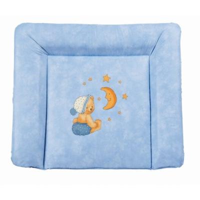 julius zöllner 22201 2581 3 - matelas à langer softy, sans phtalate - 75/85 - motif ourson - bleu