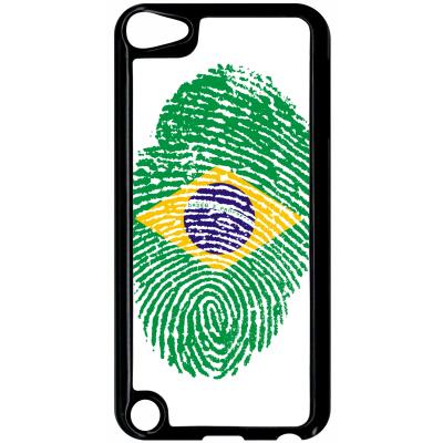 Coque ipod touch 5 empreinte digitale drapeau bresil brazil