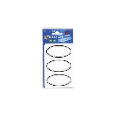 Z-design etiquettes pour ménage ovale avery 59419