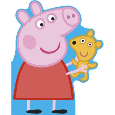 All About Peppa Shaped Board Book