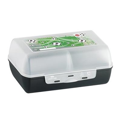 Emsa 516991 variabolo boîte-repas motif soccer avec cloison plastique multicolore 18 x 18 x 12 cm