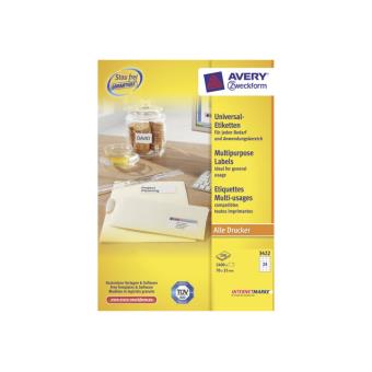 Avery - étiquettes multi-emploi - 2400 étiquette(s) - 1
