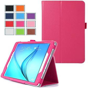 Housse Samsung Galaxy Tab A 10.1 2016 Wifi/4G (T580/T585/T580N) 10,1 pouces Cuir Style rose avec Stand - Etui coque de protection tablette SAMSUNG ...