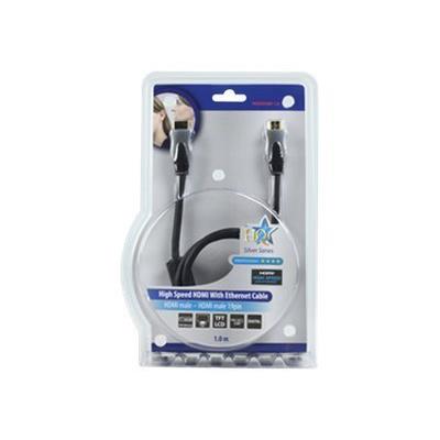 HQ High-Speed HDMI with Ethernet - HDMI with Ethernet cable - 20 m