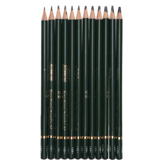 Set de 12pcs Crayons à Dessin 2H H HB B 2B 3B 4B 5B 6B 8B 10B 12B - Crayon  à papier - Achat & prix