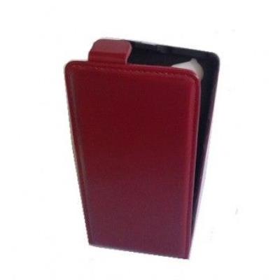 ozzzo housse étui coque cuir ultra mince bordeaux pour htc one s