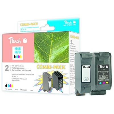 Peach 313029 cartouche dencre noir, bleu, rose, jaune