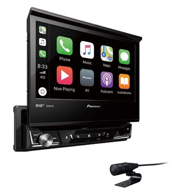 Pioneer Car Multimedia Autoradio USB/DVD/CD/Bluetooth 4 x 50 w Noir