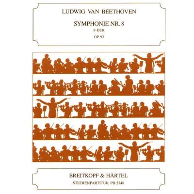 Partitions classique EDITION BREITKOPF BEETHOVEN L.V. - SYMPHONIE NR. 8 F-DUR OP. 93 - PARTITION POCHE Format poche