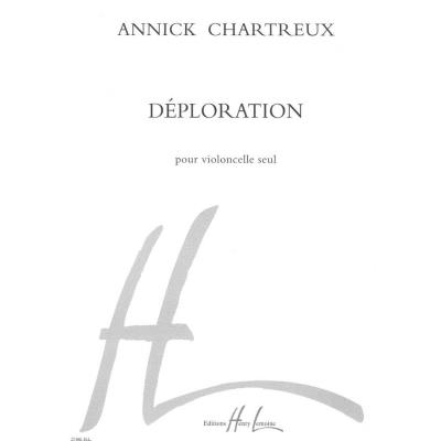 Partitions classique LEMOINE CHARTREUX ANNICK - DÉPLORATION - VIOLONCELLE Violoncelle