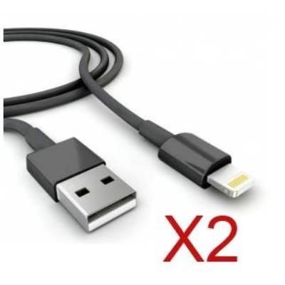 2X câbles USB - iPhone 6S+ - Noir