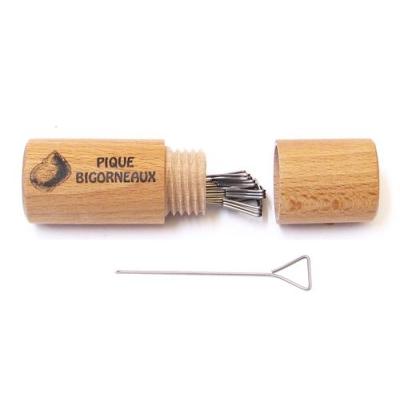 Roger orfevre fourreau bois dz pique-bigorneaux inox